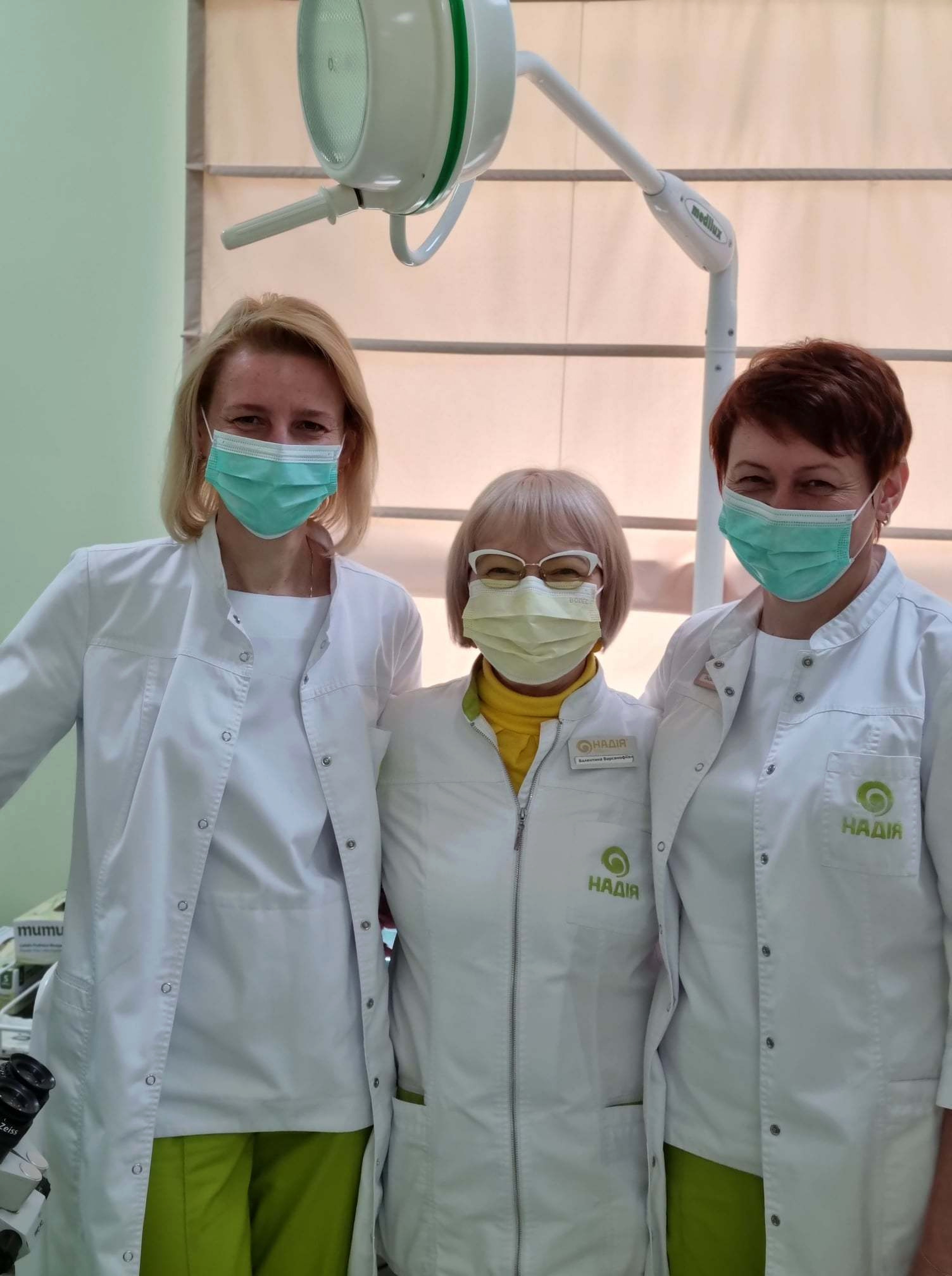 Personel medyczny w Klinice Nadia w Kijowie Ukraina