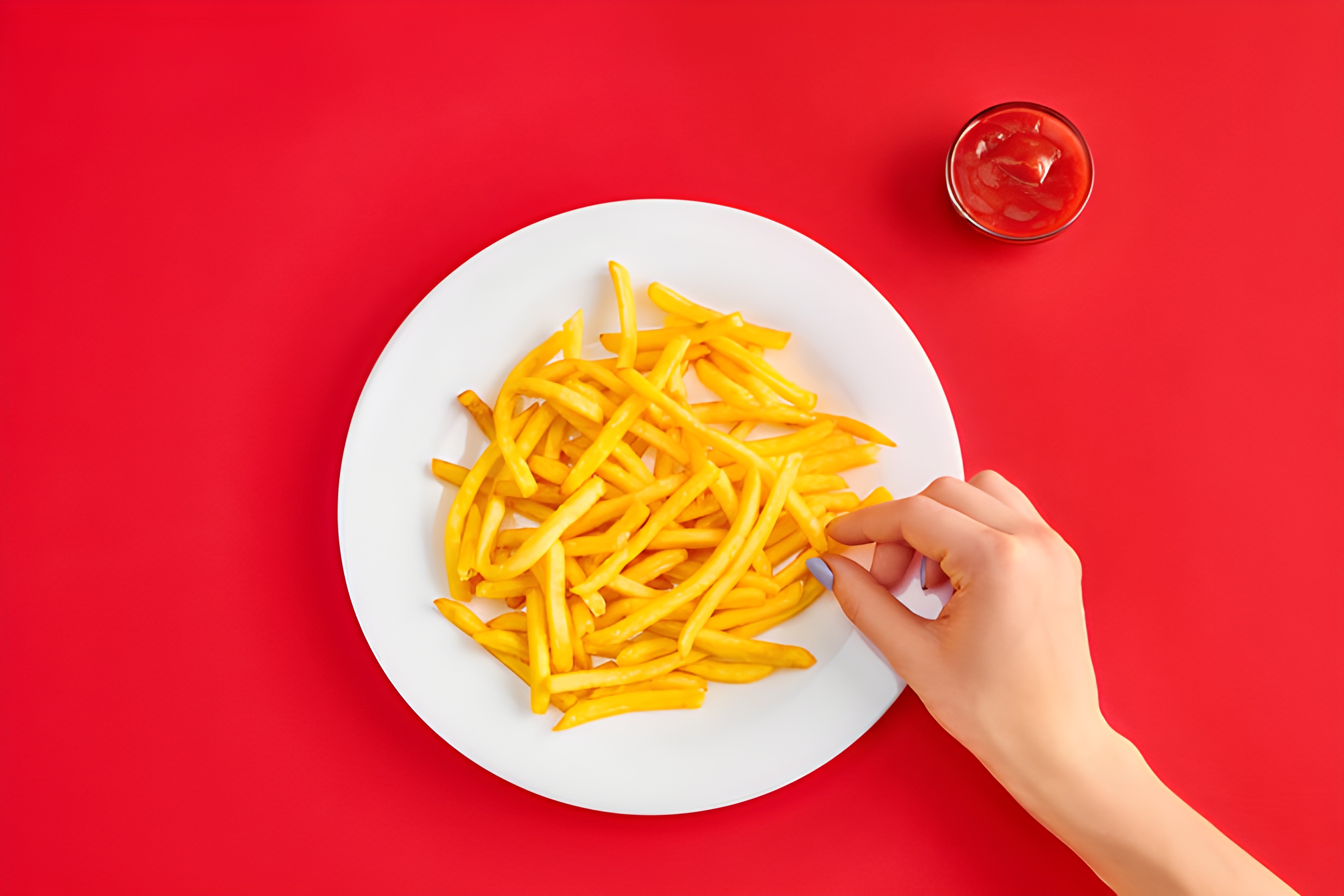 produkty spożywcze, których należy unikać podczas leczenia raka: frytki i ketchup