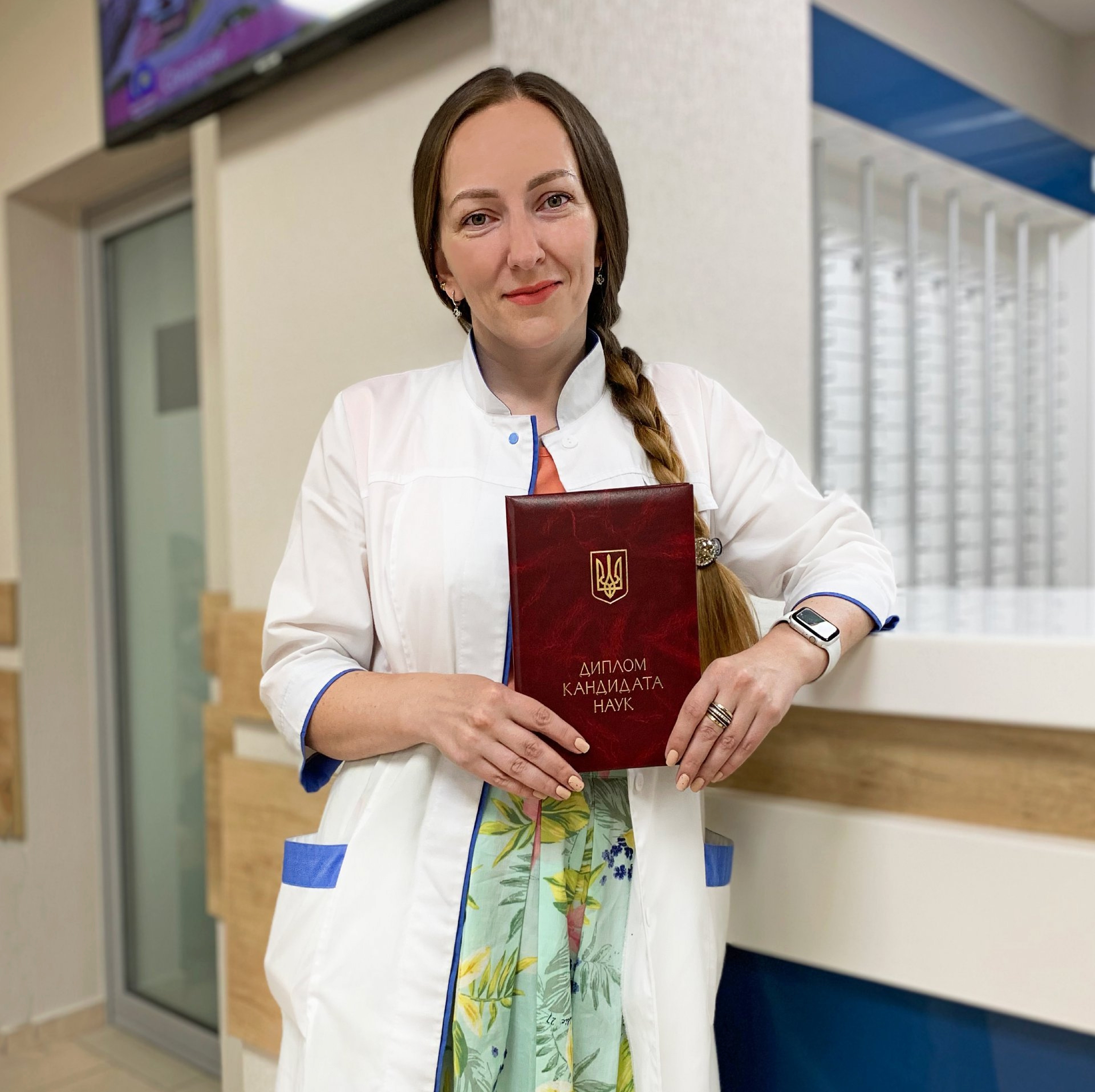 Lekarz w klinice Okulistyka Charków Ukraina